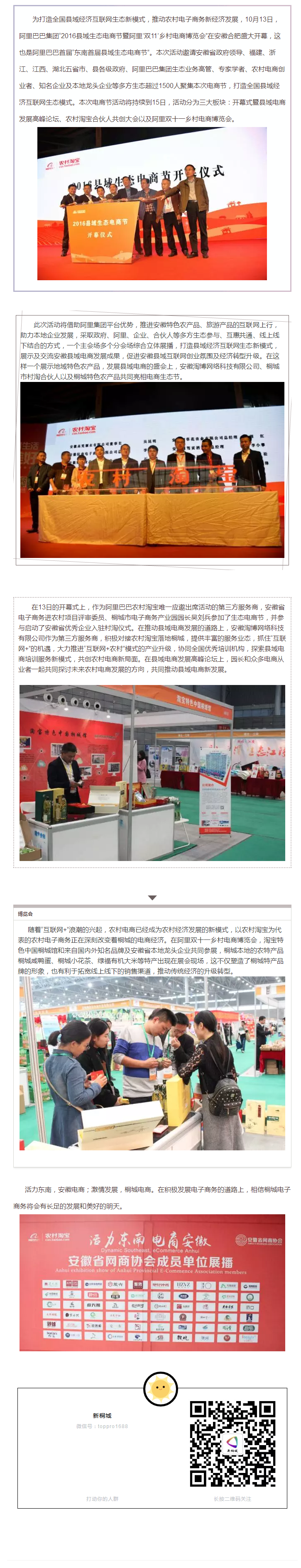 2016年縣域生態(tài)電商節(jié)——百尺竿頭，更進一步，桐城電商，再創(chuàng)輝煌